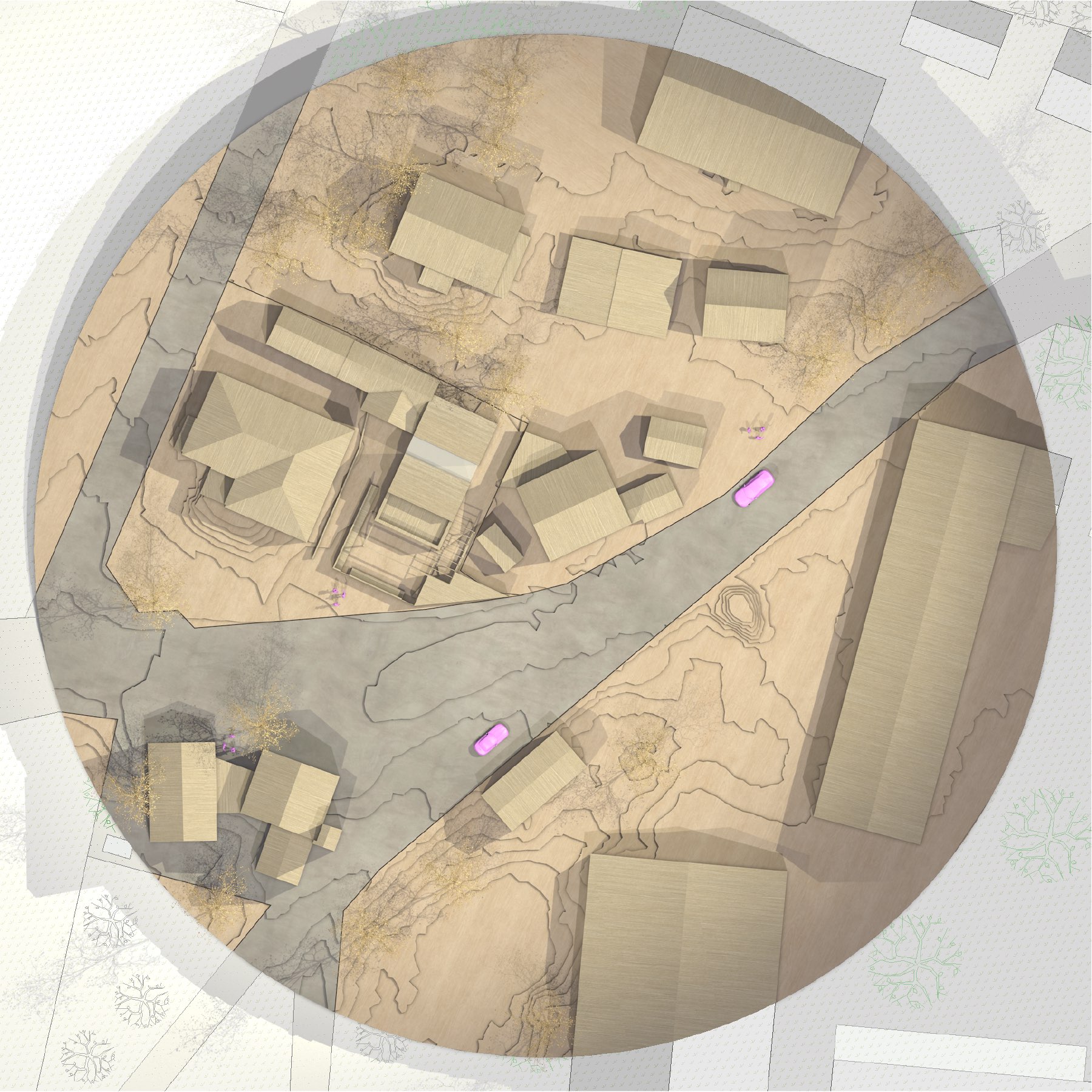 Entwurf B – 3D Modell Modellaufsicht